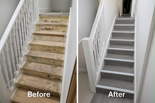Before and after — KTCS Construction renovation project