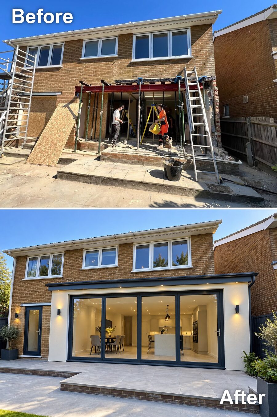 Before and after — KTCS Construction renovation project
