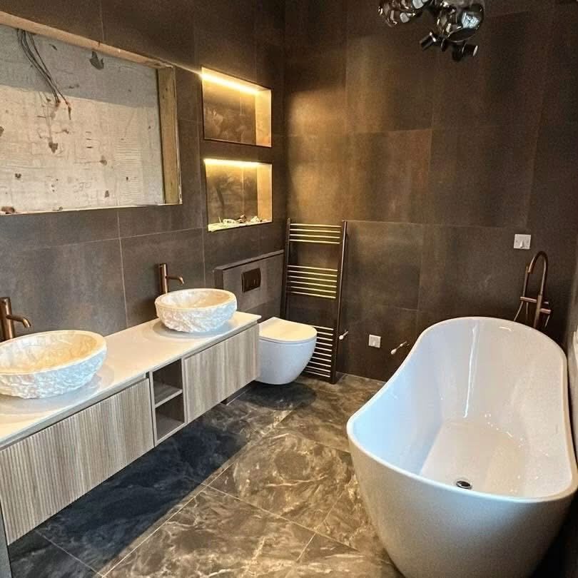 Luxury bathroom renovation by KTCS Construction